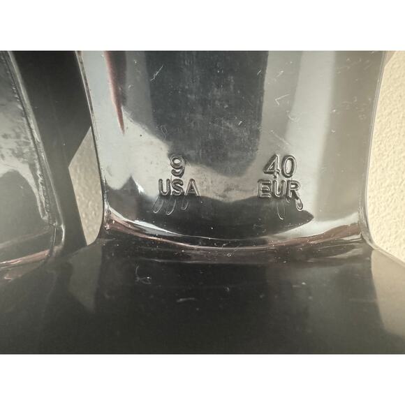 Jeffrey Campbell Bubblegum platform Jelly sandals black slides slip on Sz 9 - Picture 8 of 8